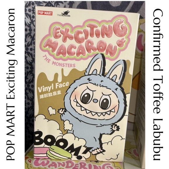 POP MART Accessories - POP MART - Labubu - Exciting Macaron- Confirmed Toffee - Unopened Box - Pop Now